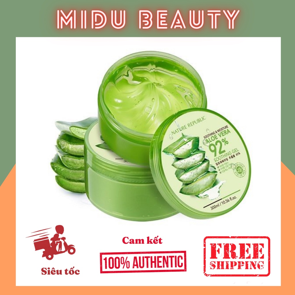 Gel Dưỡng Ẩm Gel Lô Hội dưỡng da cấp ẩm Aloe Vera Nature Republic Chính hãng