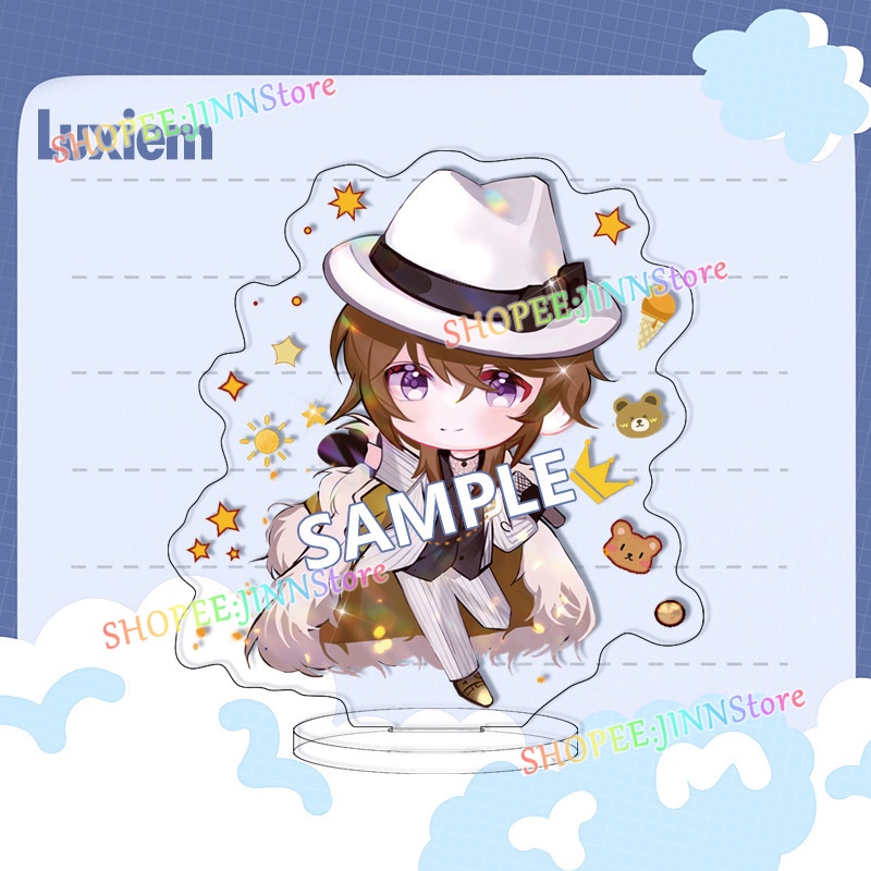 Jinn VTuber Luxiem Mô Hình Đứng Bằng Acrylic Trang Trí Để Bàn Cho Ike Eveland Mysta Rias Vox Akuma Luca Kaneshiro Shu Yamino