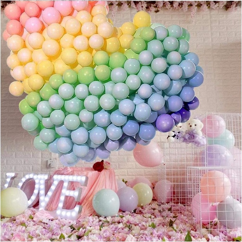 Set 10/20/30 Bong Bóng 5 Inch Màu Pastel/Hồng/Xanh Dương/Hồng Trang Trí Tiệc Sinh Nhật/Tiệc Cưới