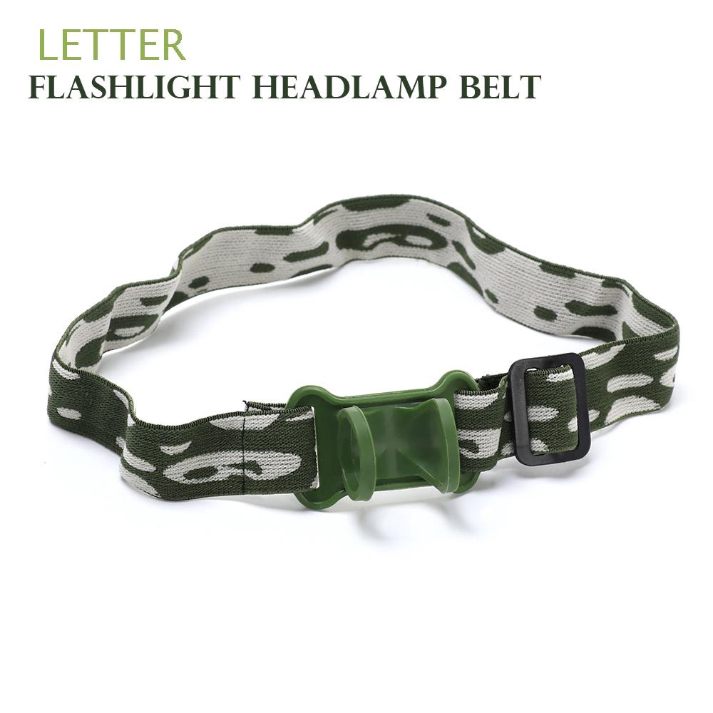 Dây đeo đầu gắn đèn pin màu xanh camo xoay được 360 độ tiện dụng