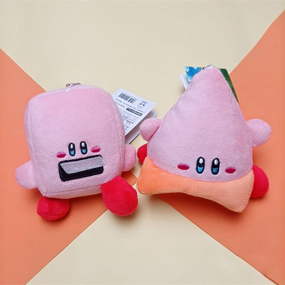 LANFY Móc Khóa Hình Búp Bê Kirby Nhồi Bông Dễ Thương