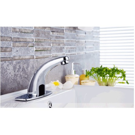 Vòi Lavabo cảm ứng, vòi chậu tự động, tiết kiệm nước, điện - pin