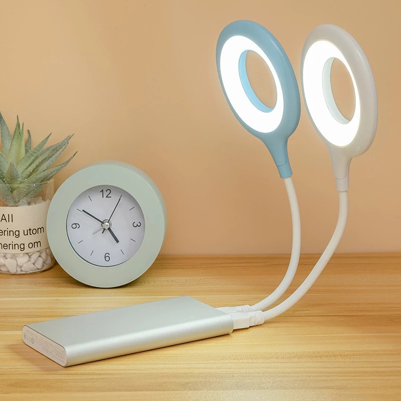 Đèn LED Đọc Sách 3 Màu USB Siêu Sáng Có Thể Uốn Cong + Ổ Cắm Linh Hoạt Tiết Kiệm Năng Lượng Bảo Vệ Mắt