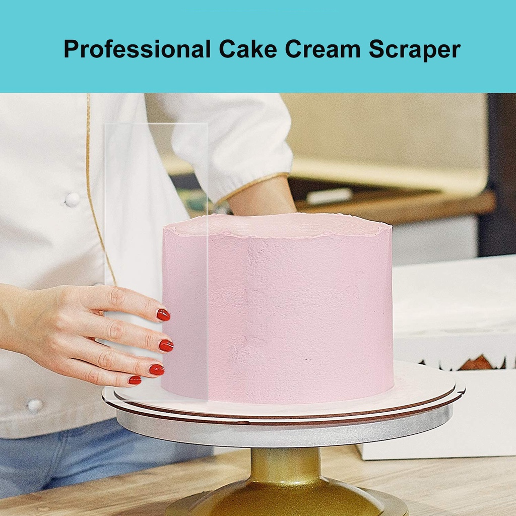 Set 3 Dao Phết Kem Trang Trí Bánh Bằng Acrylic Trong Suốt