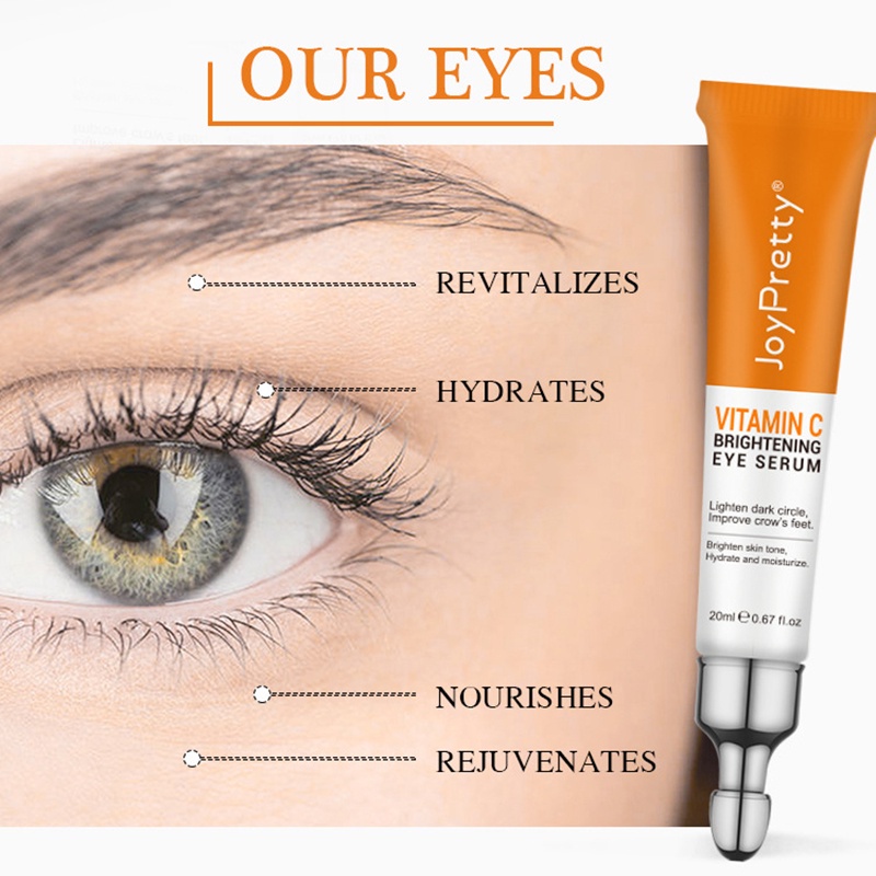 Kem Dưỡng Da Mắt Vitamin C Hyaluronic Acid Loại Bỏ Quầng Thâm Làm Sáng Da