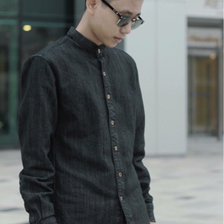 sơ mi bò cổ trụ