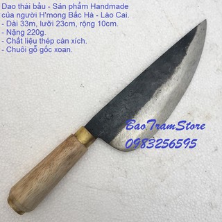 Dao thái bầu sản phẩm nhà bếp Handmade của người Hmong Bắc Hà Lào Cai.