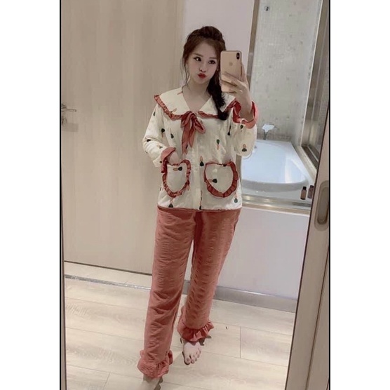 BỘ PIJAMA ĐŨI TIỂU THƯ HÀNG CAO CẤP LOẠI 1 ( HÌNH THẬT + CLIP THẬT + CÓ SẴN ) | BigBuy360 - bigbuy360.vn