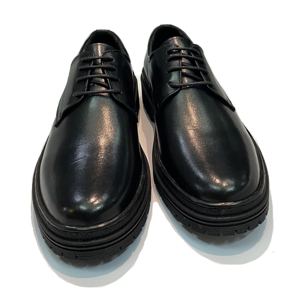 Chunky Derby - Giày Da Bò Nam  Đế Khâu Tăng Chiều Cao 4Cm BH 12 Tháng