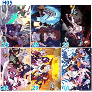 Poster / Tranh dán tường Honkai Impact 3rd ( nhiều mẫu)