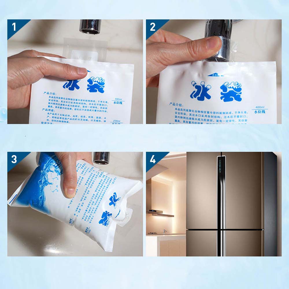 Set 10 túi chườm đá lạnh Epoch chăm sóc sức khỏe tái sử dụng được