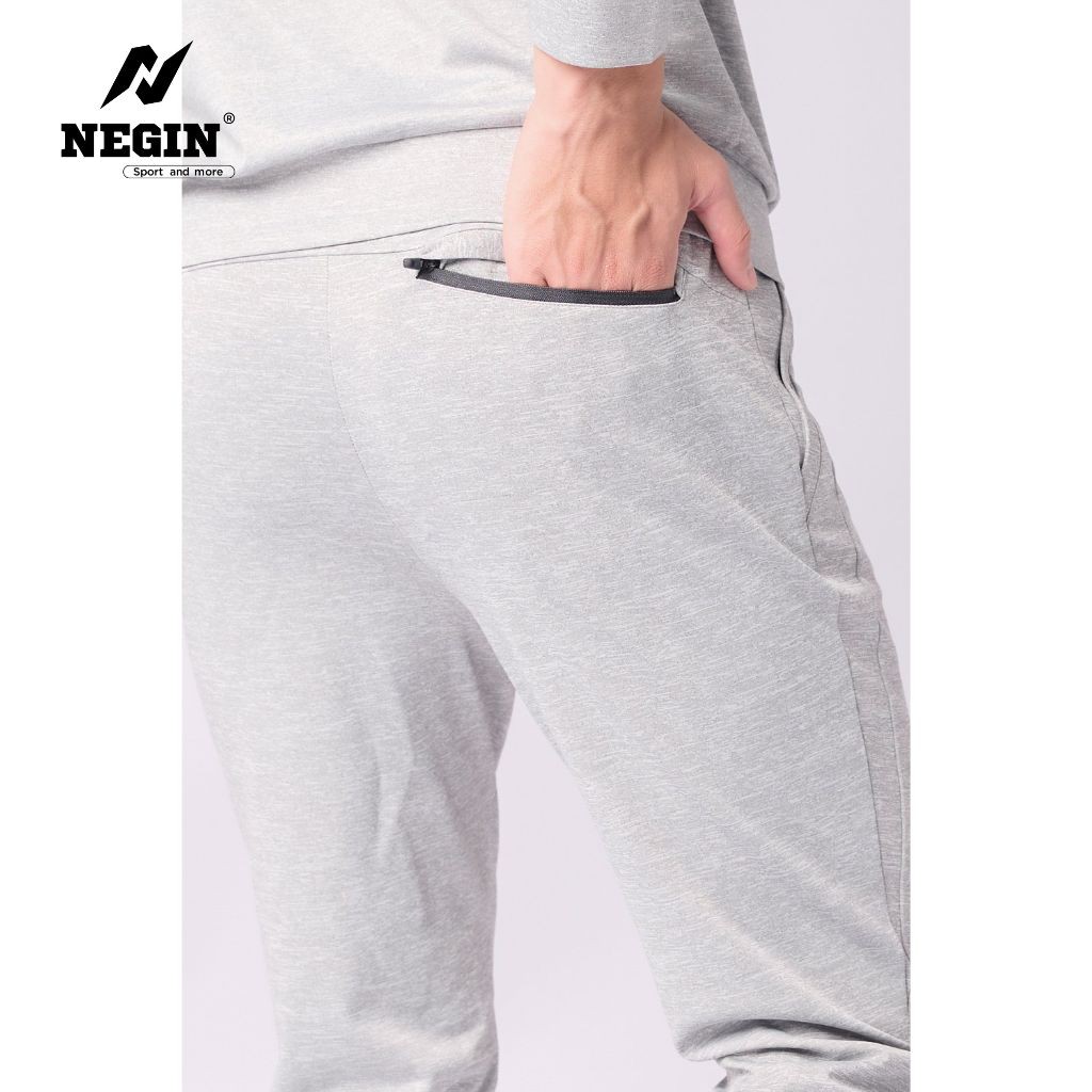 Bộ Quần Áo Nỉ Thể Thao Cho Nam NEGIN Dài Tay Chất Cotton Cao Cấp Co Giãn 4 Chiều, Dày Dặn Thoáng Khí BNI503M