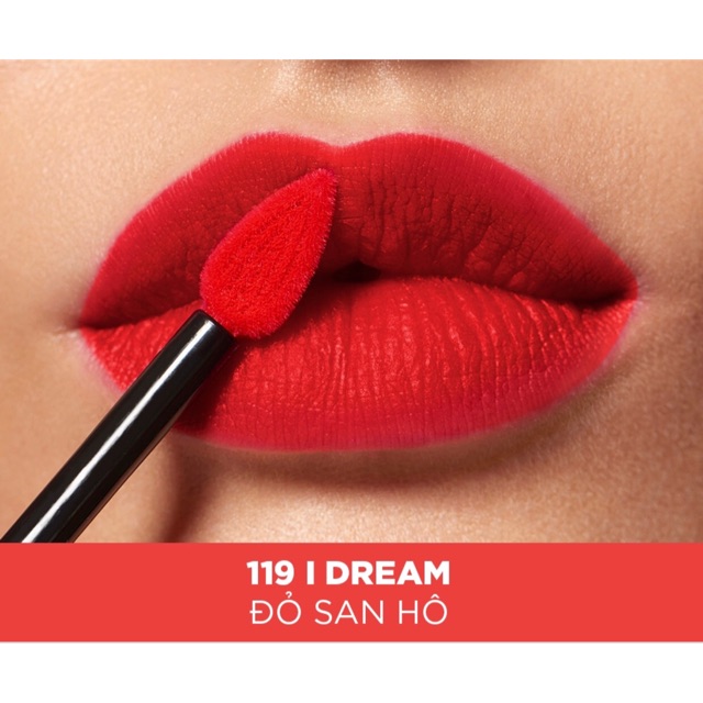 Son Kem Lì L'oreal Rouge Signature màu #119 ( Đỏ san hô )