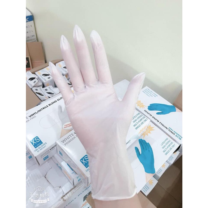 Găng Tay Không Bột Đen Hộp 100 Chiếc Dùng Trong Spa, Thẩm Mỹ Viện, Y Tế