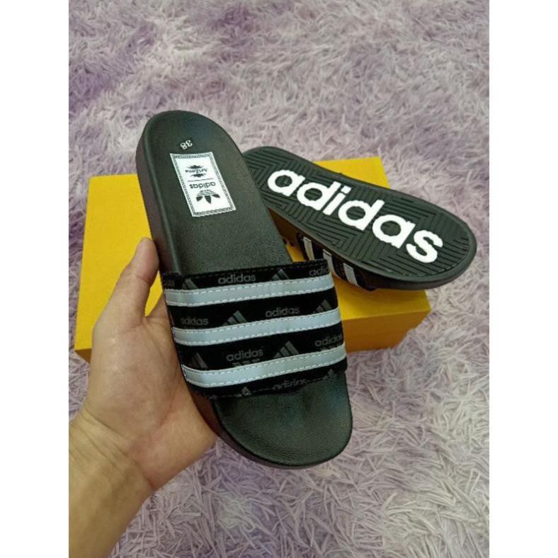 (Phun  Hộp  Thẻ - Dép  lê  adidas - dáng  thể thao Cao  Cấp