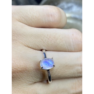 Nhẫn bạc 950 đá moonstone!
