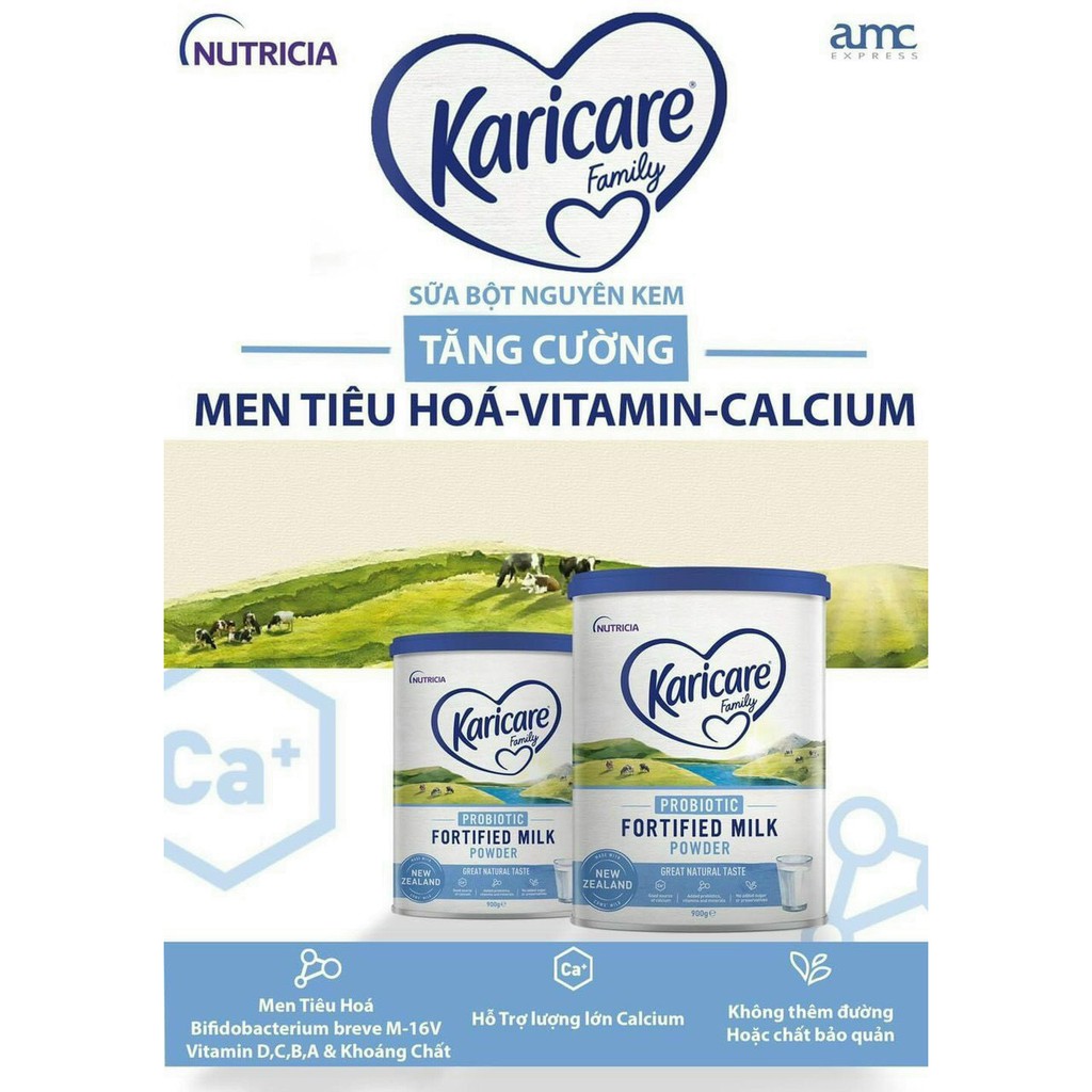 Sữa Karicare Family cho cả gia đình 900gram Date 6/2022