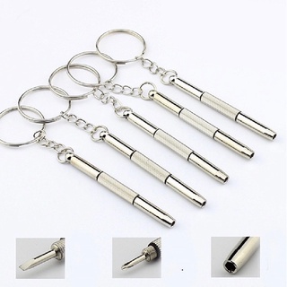 Tô vít mini 2 đầu vặn ốc Kính có móc treo chìa khóa