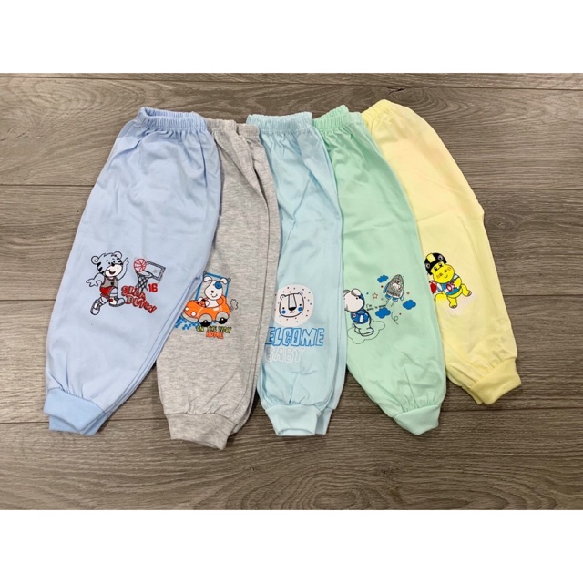 Set 5 quần dài mông thú loại đẹp cho bé yêu