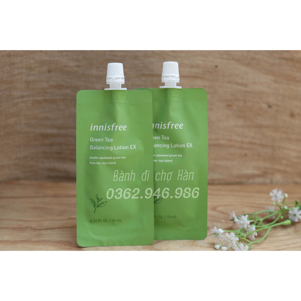 Sample Sữa Dưỡng Green Tea Balancing Lotion EX 10ml