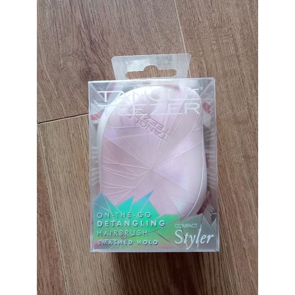 Lược Tangle Teezer Compact Styler Detangling Hairbrush Smashed Holo -  Hồng