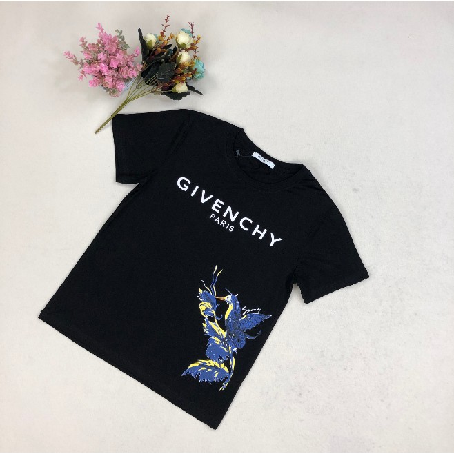 Áo Thun Cotton Ngắn Tay In Chữ Givenchy Thời Trang Cho Nam Và Nữ