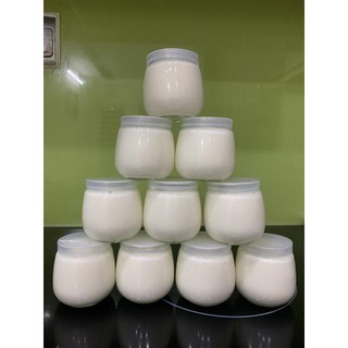 COMBO 5 HŨ THỦY TINH 100ML NẮP NHÔM + 5 HŨ THỦY TINH 200ML BÉO NẮP NHỰA LÀM SỮA CHUA, CARAMEN