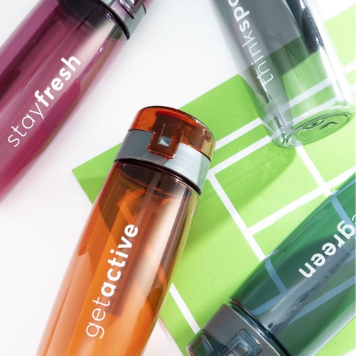 Bình đựng nước KITA ACTIVE 500 700ml, thể thao, gym, học sinh, nắp bật tiện lợi - Giao màu ngẫu nhiên