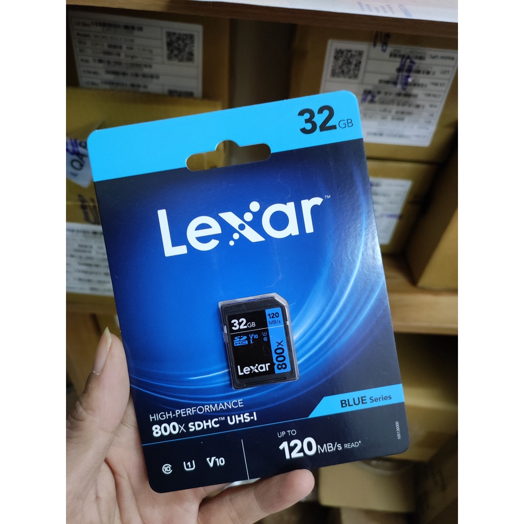 Thẻ nhớ máy ảnh LEXAR 800x SDHC /SDXC UHS-I Cards BLUE Series