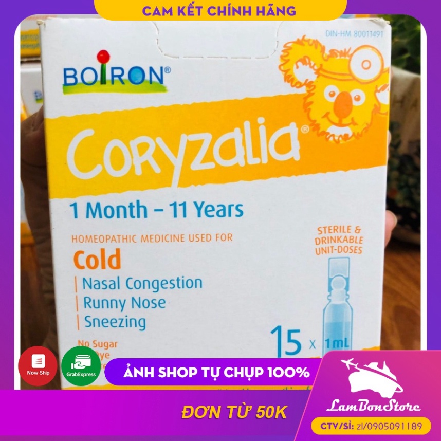 Muối uống Coryzalia Boiron Hộp 30 tép