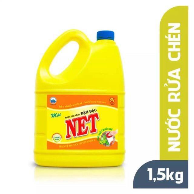 Nước rửa chén Net 1,5kg hương chanh