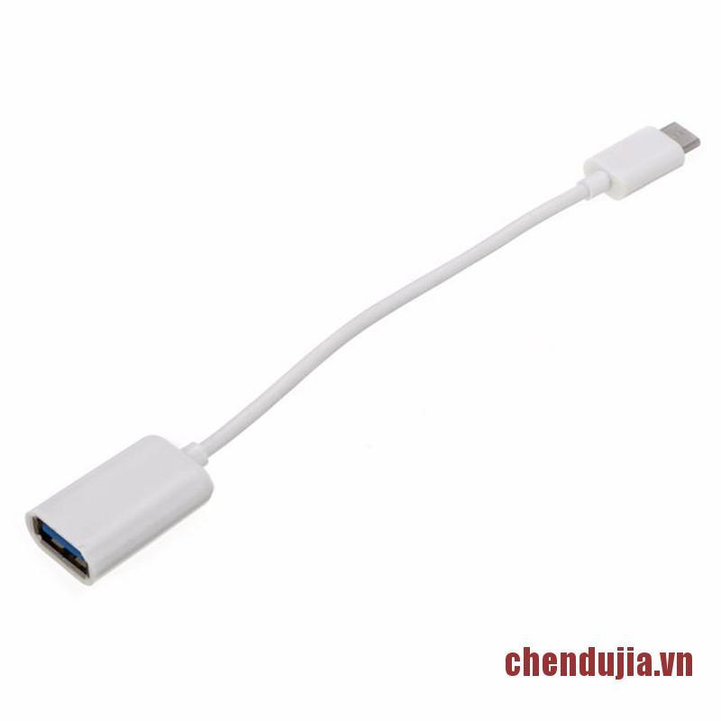 DUJIA 16CM Mobile Phone USB Type C 3.1 Male To USB 3.0 A Female OTG Cable USB Ad