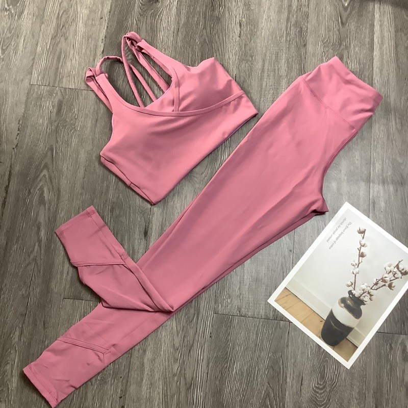 set bra dây X tập gym, thể thao, yoga