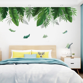 Miếng Dán Tường Trang Trí Hình Lá Cây Xanh