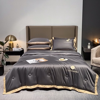 Set chăn ga gối lụa thái “chăn trần hè”