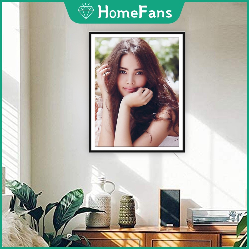 Bộ Tranh Đính Đá 5D Họa Tiết Ngôi Sao Thái Lan Độc Đáo Kích Thước 40x50cm Trang Trí Nhà Cửa