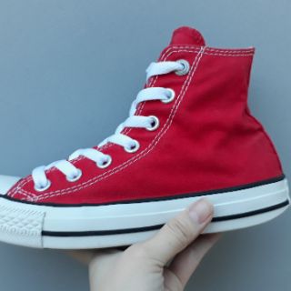 Giày converse secondhand cổ cao, màu đỏ