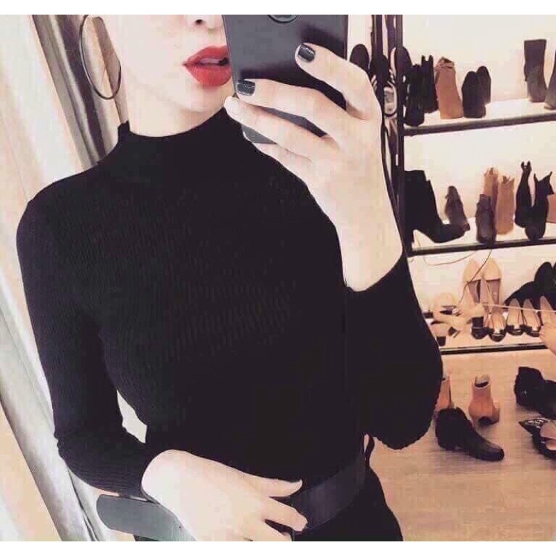 Sản phẩm : Áo len nữ cổ 3 phân Quảng Châu body ôm dáng,nhiều mầu freesize 40-58kg của Hottgirl Secret | BigBuy360 - bigbuy360.vn