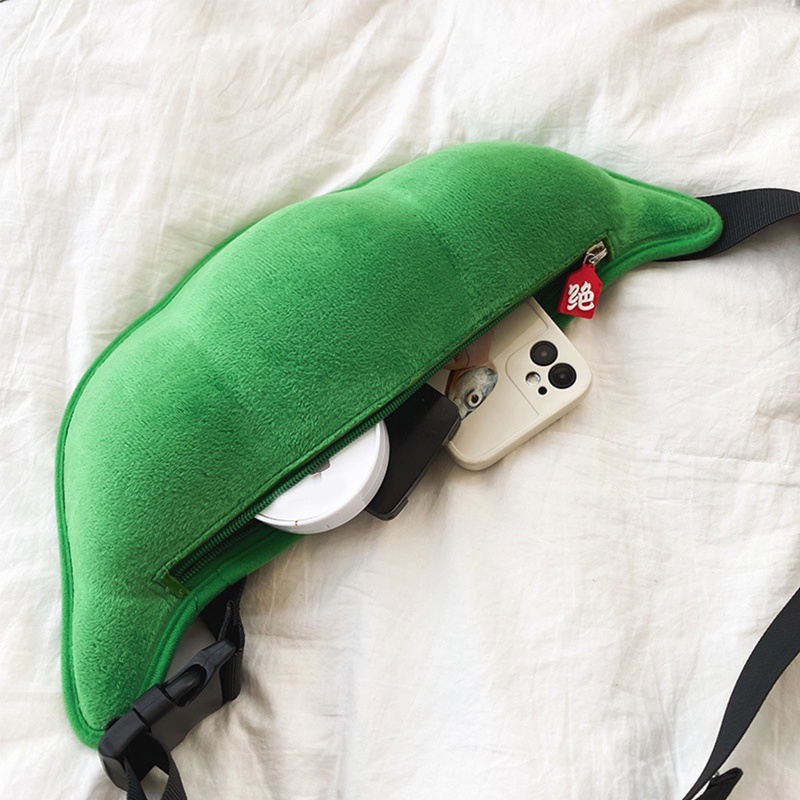 Túi Đeo Chéo Vai Có Khóa Kéo In Hình Hoạt Hình Dễ Thương Dành Cho Nữ