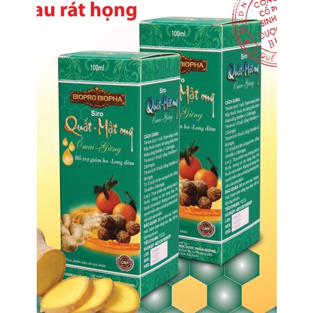 siro ho la hán quả và quất gừng ô mai mật ong hiệu quả nhạy