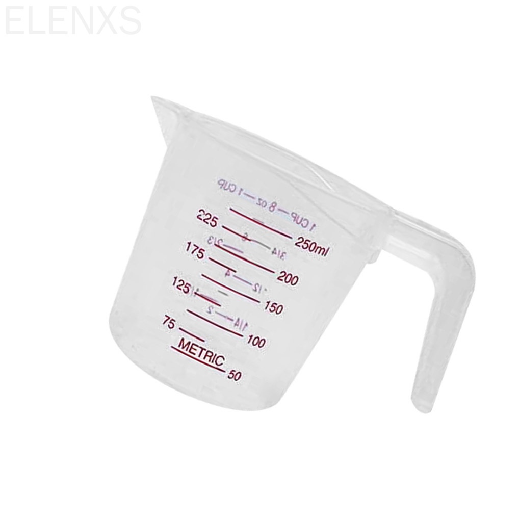 Cốc đo nhà bếp bằng nhựa trong suốt có thể rửa sạch tiện lợi