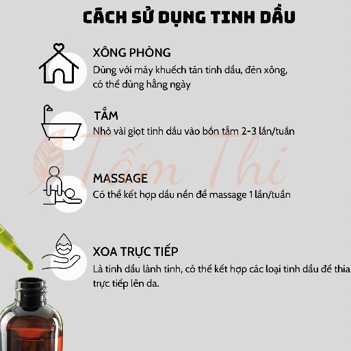 Tinh Dầu Quế Tấm Thị Thiên Nhiên Nguyên Chất 100% Lọ 10Ml Giúp Thơm Phòng Đuổi Muỗi Khử Mùi