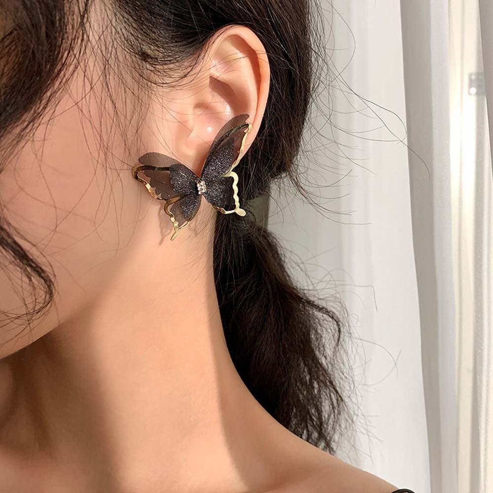 Bông Tai Xỏ Lỗ Kiểu Dáng Dễ Thương Xinh Xắn Dành Cho Nữ|Bông Tai Hình Bướm Thời Trang Dành Cho Nữ