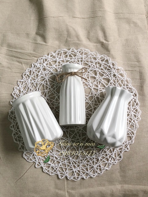 Set lọ mini Bát Tràng màu pastel (vừa decor vừa cắm hoa cực xinh)