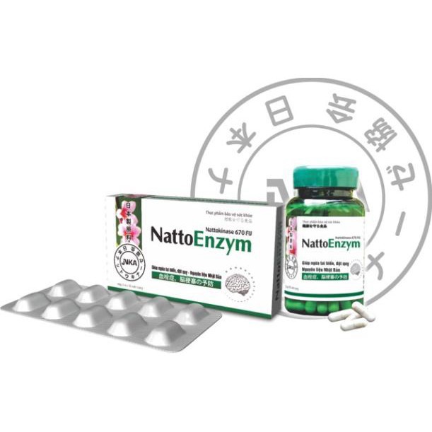 Viên uống phòng ngừa đột quỵ Natto enzym 670Fu