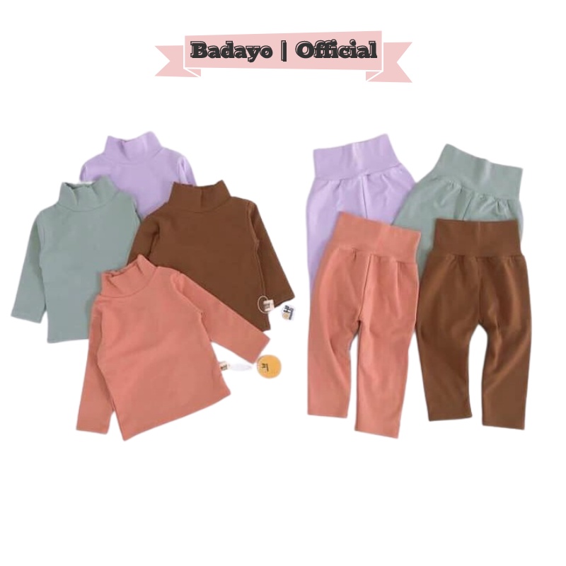 bộ đồ bé gái bozip quần cạp cao chất cotton hàng quảng châu thời trang trẻ em badayo SA1391