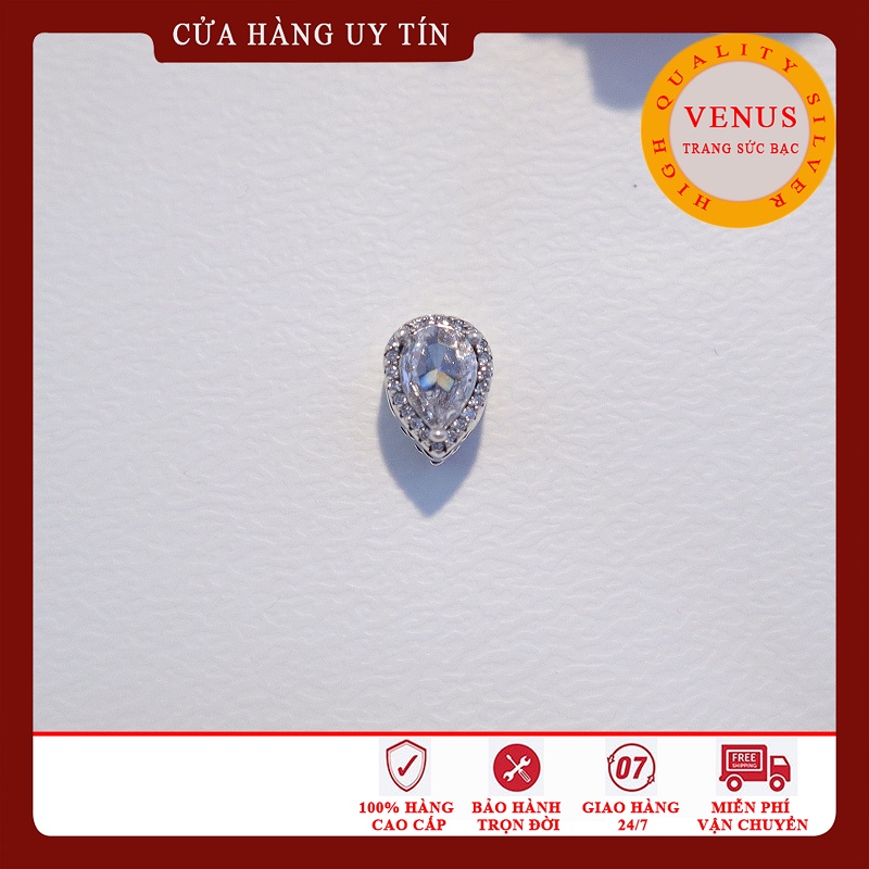 [Hàng cao cấp] Charm bạc 925 hình giọt nước- Mã sản phẩm VENUSGN