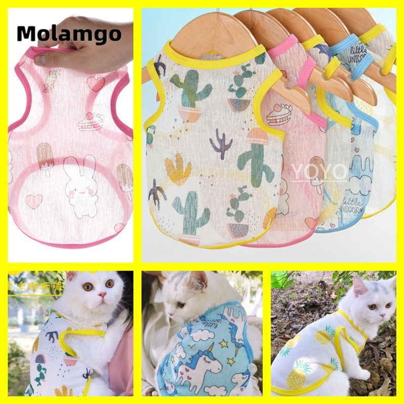 Áo thun cho thú cưng chất liệu nhẹ thoáng khí thời trang mùa hè