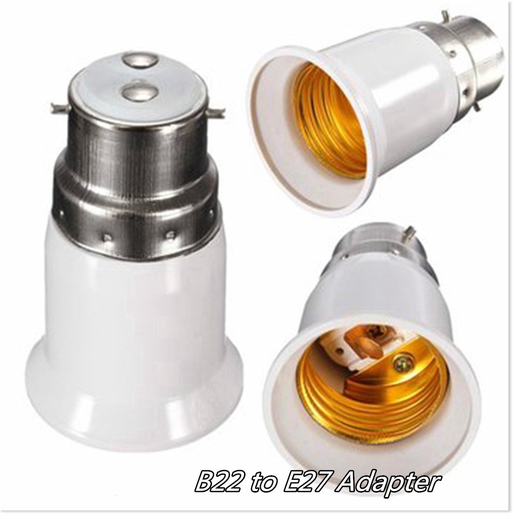Đầu chuyển đui b22 (đui cài) sang e27 (đui vặn)