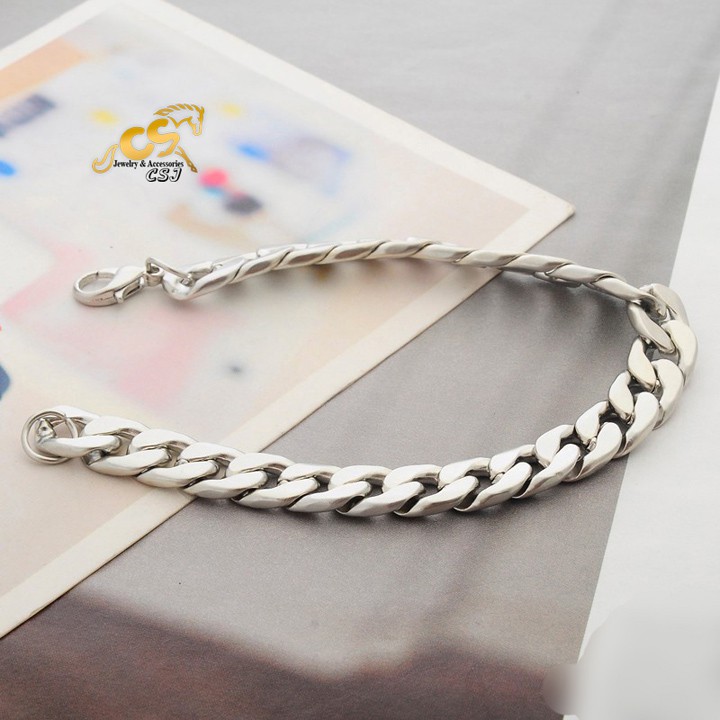 LẮC TAY NAM INOX DÂY LẶC ĐƠN 9LY ĐẸP PHONG CÁCH HÀN QUỐC